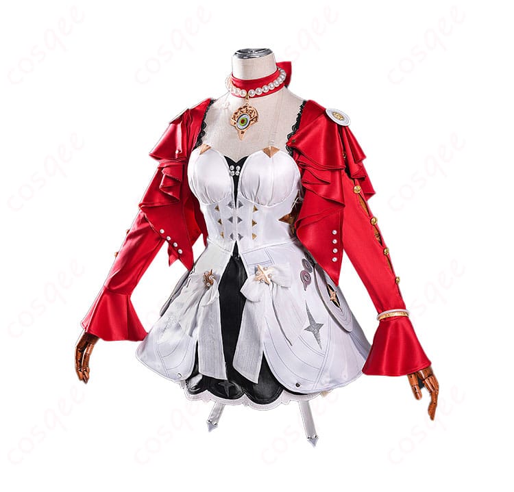 ゼンレスゾーンゼロ アストラ・ヤオ コスプレ衣装 左側からの画像。シンプルながらも特徴的なディテールが魅力。