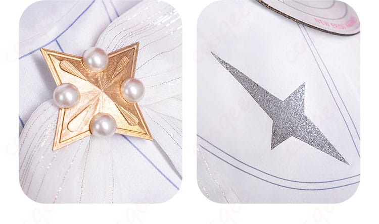 ゼンレスゾーンゼロ アストラ・ヤオ コスプレ衣装 スカートの装飾細部。衣装の美しいデザインと質感が表現されています。