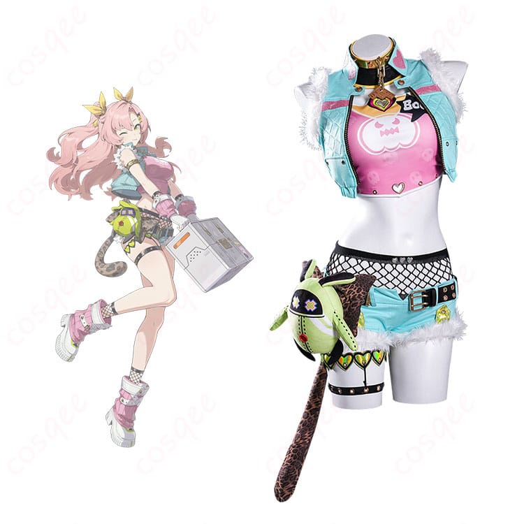 ゼンレスゾーンゼロ ニコ・デマラ コスプレ衣装 正面とキャラクター人物の融合イメージ