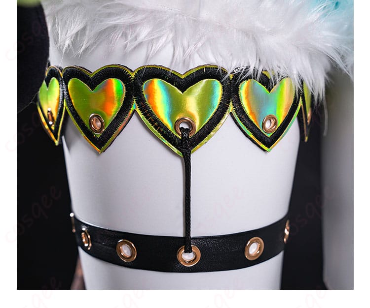 ゼンレスゾーンゼロ ニコ・デマラ コスプレ衣装 レッグ装飾の細部