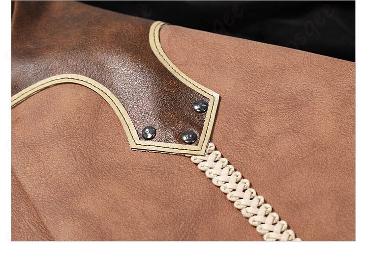 モンスターハンターアルマ コスプレ衣装 皮衣外套の胸元装飾