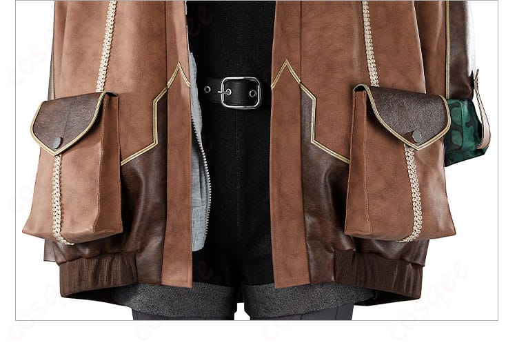 モンスターハンターアルマ コスプレ衣装 皮衣外套の襟装飾