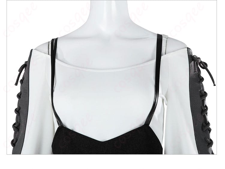 モンスターハンターアルマ コスプレ衣装 インナーシャツの襟元ディテール