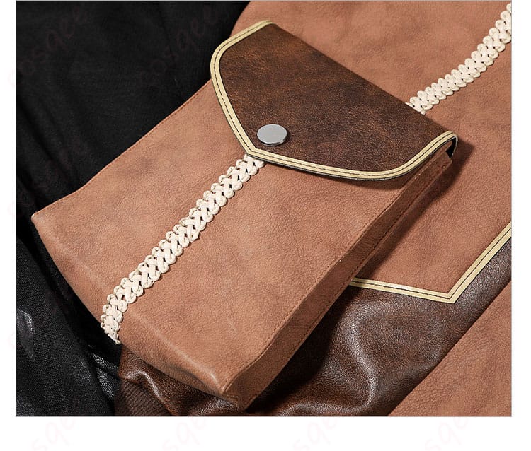 モンスターハンターアルマ コスプレ衣装 皮衣外套の右衣袋ディテール