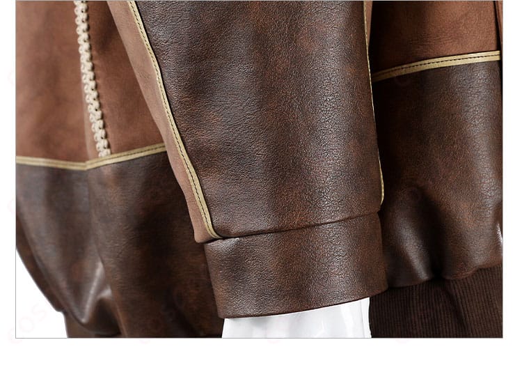 モンスターハンターアルマ コスプレ衣装 皮衣外套の右袖ディテール