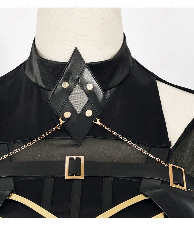 ラケラマリン コスプレ衣装 領口装飾詳細 刺繍とデザインの細部が忠実に再現