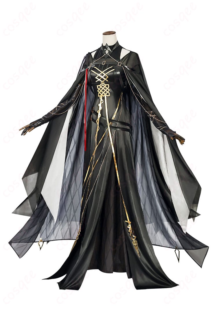 アークナイツ ラケラマリン コスプレ衣装 サイドビュー 詳細なデザインと精密な刺繍