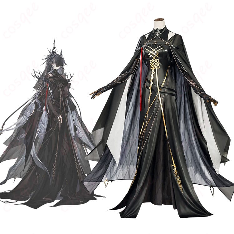 アークナイツ ラケラマリン コスプレ衣装 正面とキャラクターが組み合わさった画像 高忠実度再現