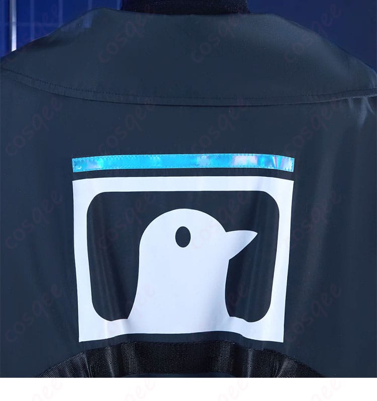 外套背面の図案装飾細部。Raidian コスプレ衣装の背面デザイン、精緻な装飾が目を引く画像。