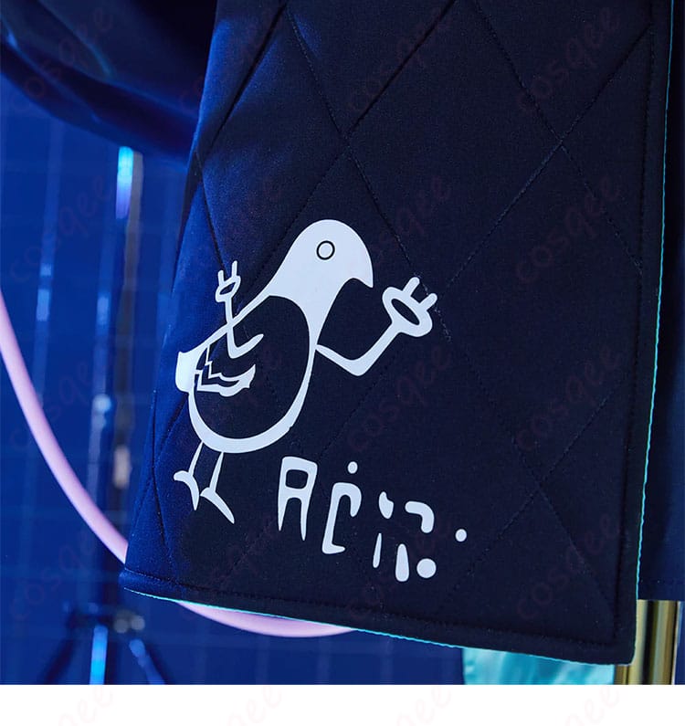 衣摆装飾の細部。アークナイツ Raidian コスプレ衣装のスカート部分の装飾が美しく表現された画像。