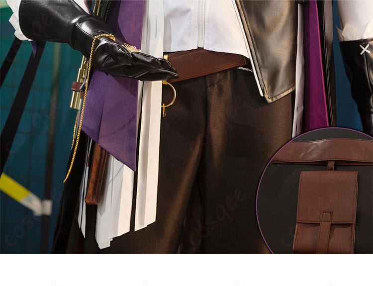 アークナイツ ルーメン コスプレ衣装 腰の装飾詳細。豪華なディテールで、コスプレを引き立てる!