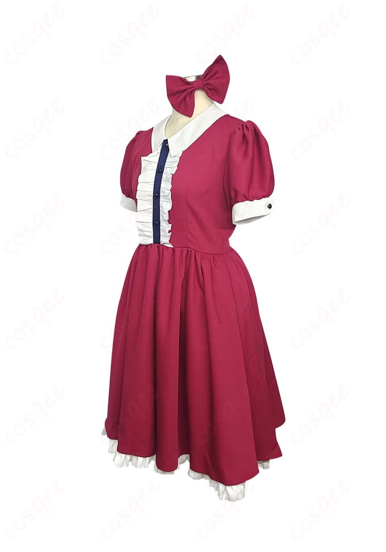 レイジングループ 醸田近望 女装 コスプレ衣装 - 衣装の側面から見たシルエット。