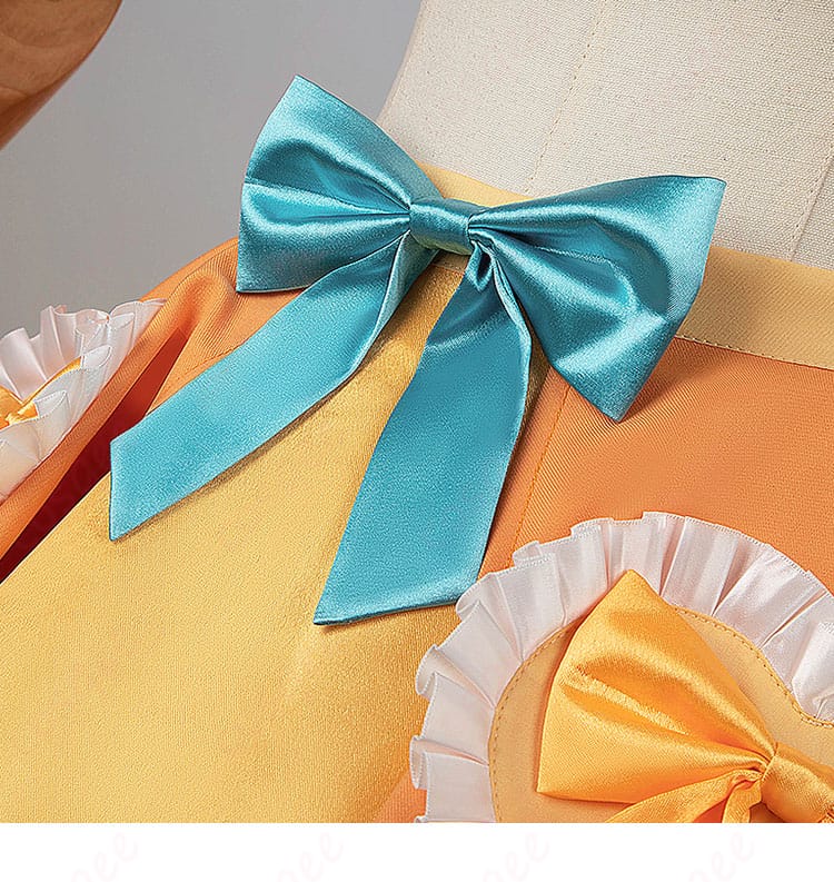 蝶結びウエストアクセサリー詳細画像 - 可愛らしい蝶結びがポイントのウエスト装飾。
