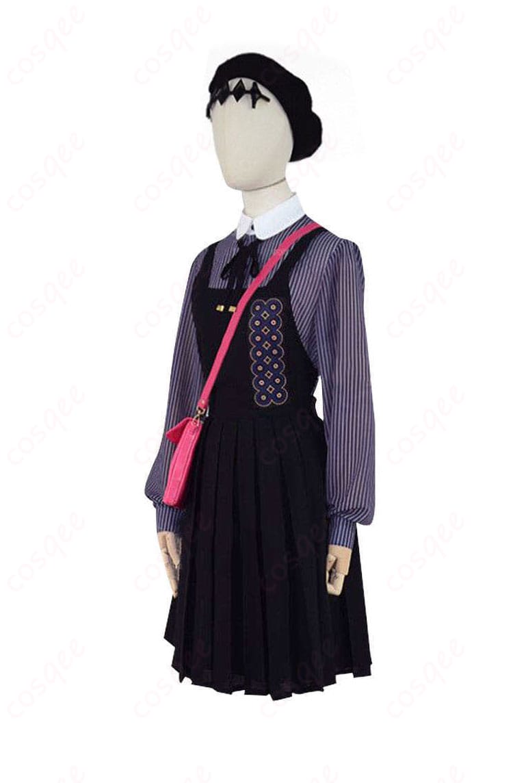 hololive 一伊那尓栖 コスプレ衣装 左側 - 衣装の横から見た詳細なデザイン