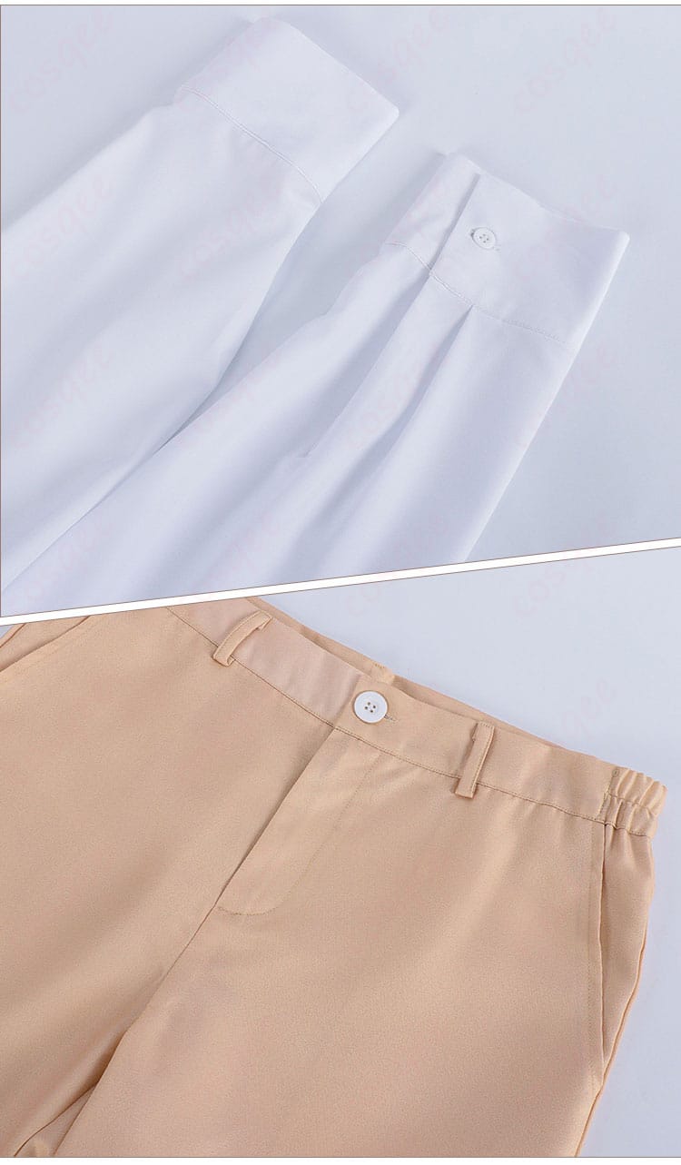 北条才人 コスプレ衣装の衬衫袖とズボンのディテール、精緻な仕上がり。