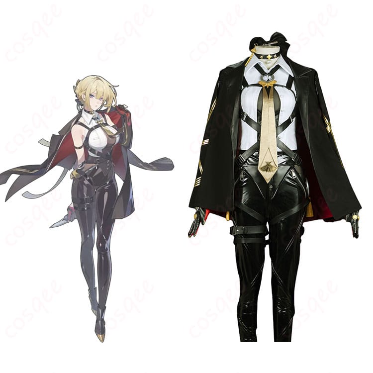 商品正面とキャラクターイヴリン・シェヴァリエのコスプレ衣装を組み合わせた画像 | ゼンレスゾーンゼロ イヴリン・シェヴァリエ コスプレ衣装