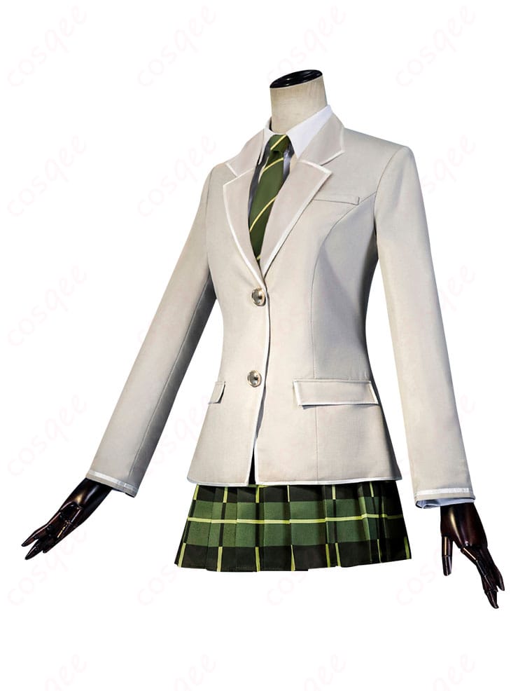 豊川祥子 コスプレ衣装 羽丘女子学園 制服 - 服の側面の詳細。スカートとブレザーの美しいシルエットが特徴です。