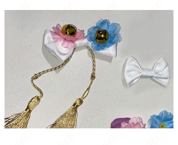 天宮こころコスプレ衣装の髪飾りと首飾りの細部。細かいデザインが魅力的。