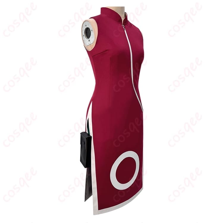 NARUTO 春野サクラのチャイナドレス風コスプレ衣装 動きやすく写真映えする仕上がり - 2枚目の画像