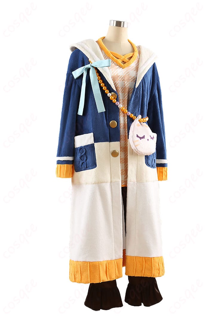 商品右側図 - コスプレ衣装の右側からの角度、詳細なデザインと素材感