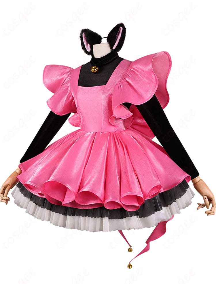 コスプレ衣装の細部、サンダーを封印バトルコスチュームの装飾部分のアップ