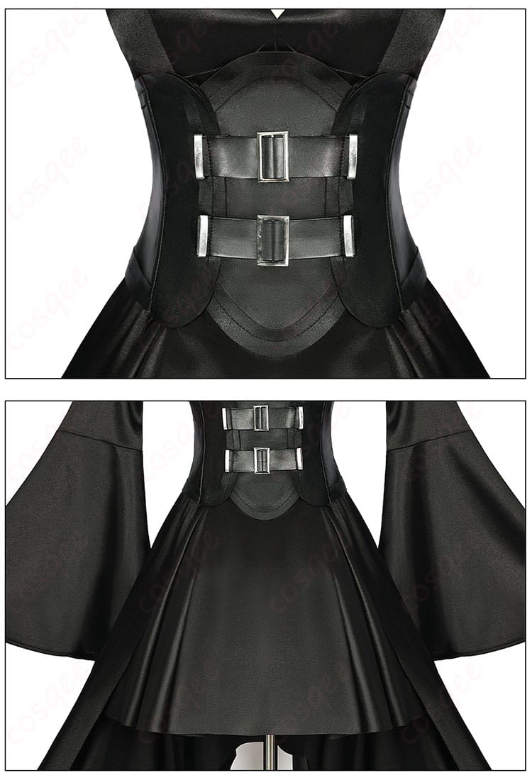 腰封装飾とスカートのディテール画像 - 細部までこだわった腰封装飾とスカート部分のデザイン。