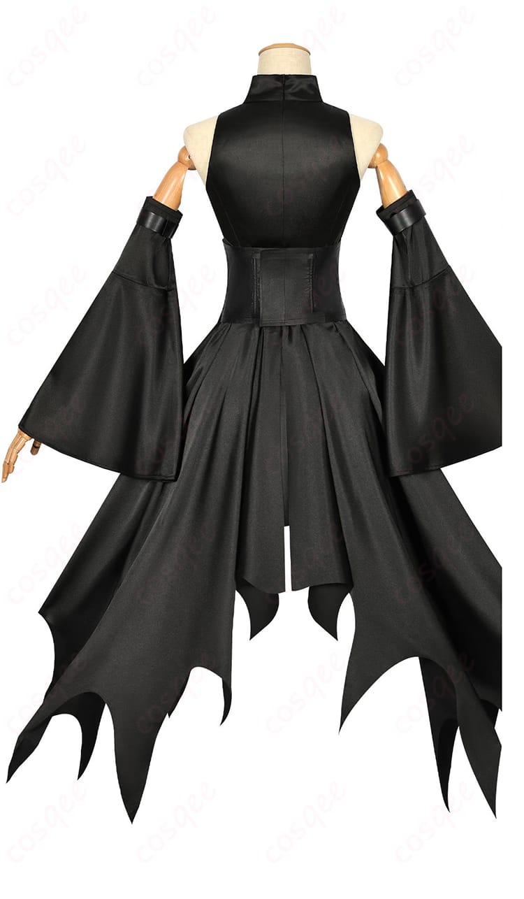 商品背面画像 - コスプレ衣装金色の闇の背面。バックスタイルも精巧に再現されたデザイン。