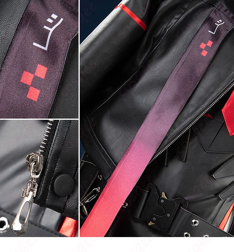 外套の全体的な装飾とデザインのディテール。