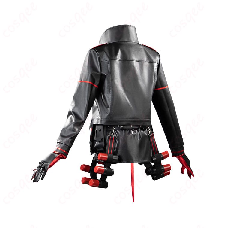 ラピのコスプレ衣装、背面デザインの細部。