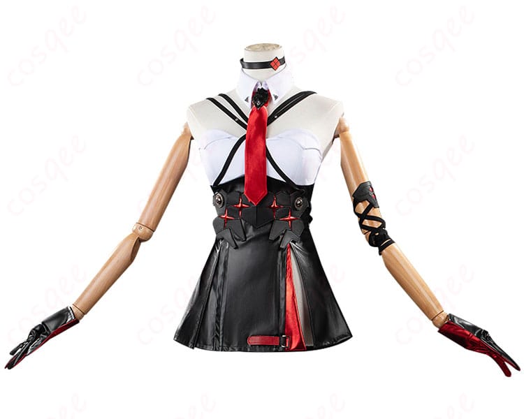 内側の衣装のディテール、快適さとスタイルの融合。