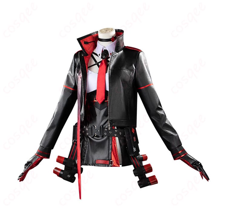 ラピのレッドフードコスプレ衣装、前面のディテール。