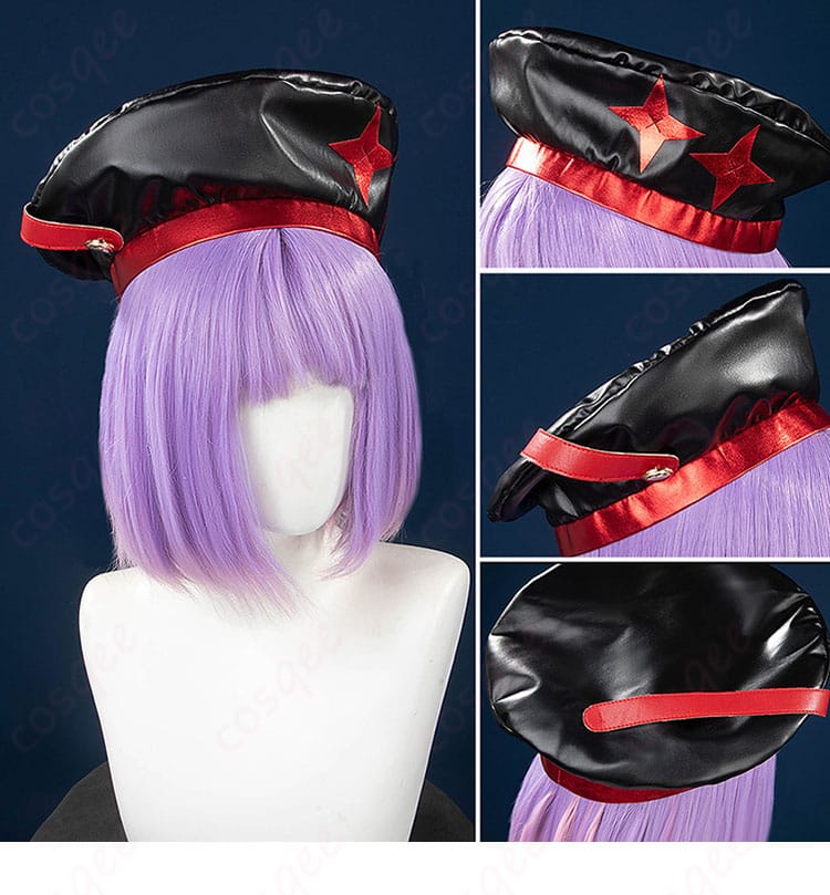 コスプレ衣装にぴったりな帽子装飾のクローズアップ。