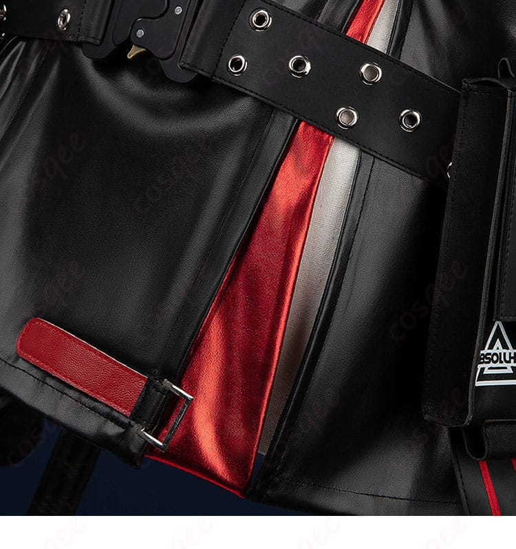 ラピのコスプレ衣装のスカート装飾、特別なディテール。