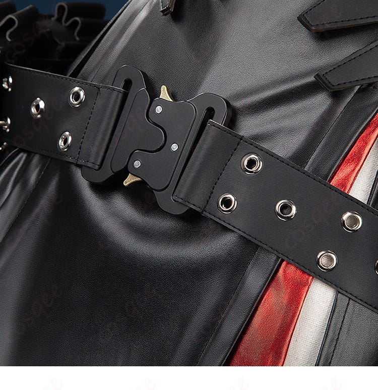 服装背面の結び目ディテール、スタイルの仕上げ。