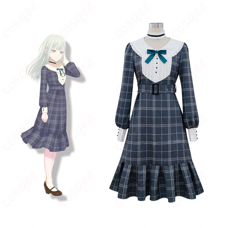 若葉睦 コスプレ衣装 正面+キャラ比較画像 バンドリ Ave Mujica 高再現度をチェック!