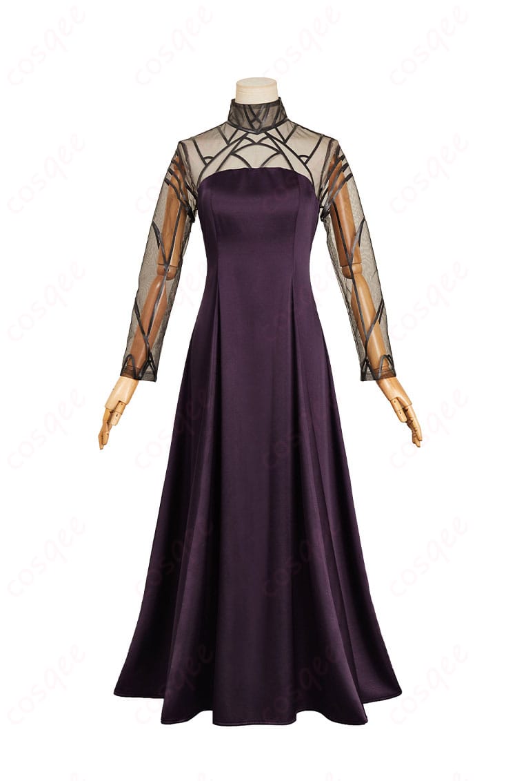 SAKAMOTO DAYS 大佛 黒いドレス コスプレ衣装 正面全身ショット―高品質ディテール確認