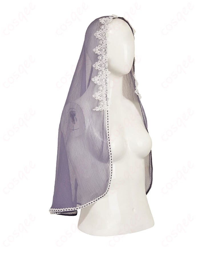 SAKAMOTO DAYS 大佛 黒いドレス コスプレ衣装 頭巾右側装飾アップ―シンメトリーデザイン