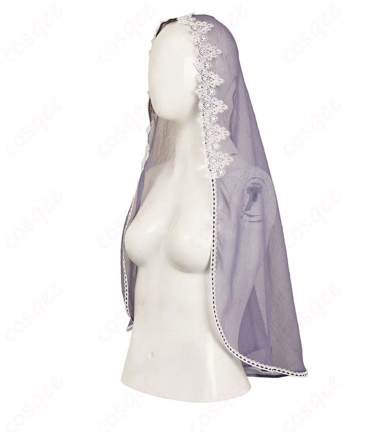 SAKAMOTO DAYS 大佛 黒いドレス コスプレ衣装 頭巾左側装飾アップ―繊細ビーズ