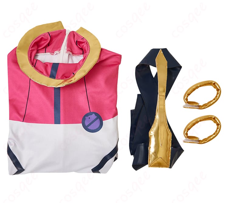 セット内容一式レイアウト｜全身タイツ・ベルト・手首飾りを確認 コスプレ通販