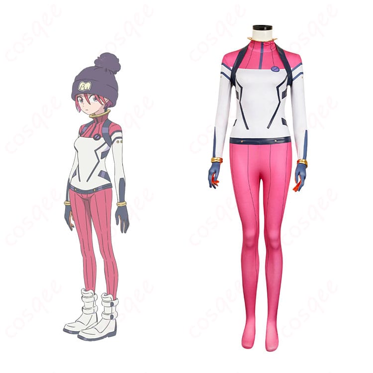 Gレコ アマテ・ユズリハ パイロットスーツ コスプレ衣装 前面＋キャラクタービジュアル比較｜忠実再現 コスプレ通販 COSCLT