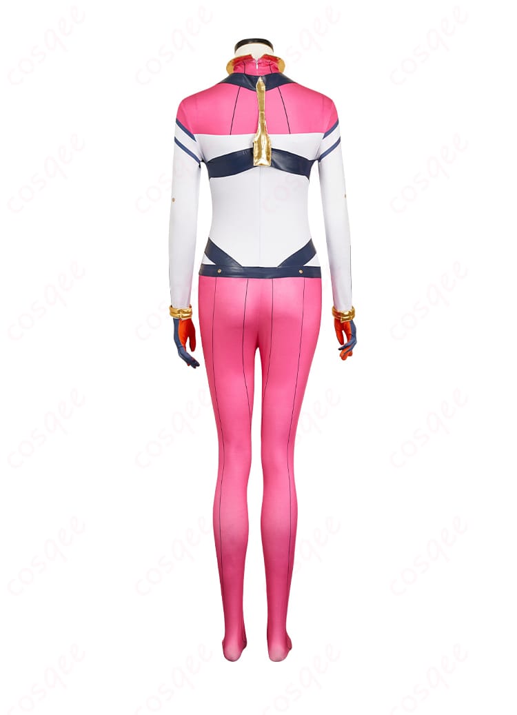 アマテ・ユズリハ パイロットスーツ コスプレ衣装 背面フルショット｜バックスタイルも忠実再現