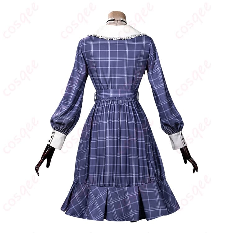 BanG Dream! Ave Mujica 若葉睦のチェック柄ワンピで、ダーク可愛い世界観をまとえるコスプレ衣装 - 3枚目の画像