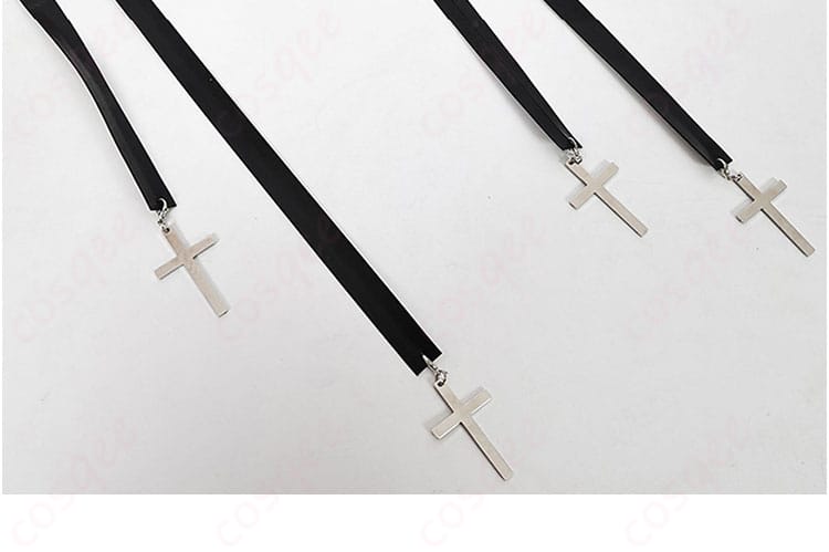 コスプレ衣装 付属アクセサリー一式 ネックレス・カフス・翼|パーツ全景