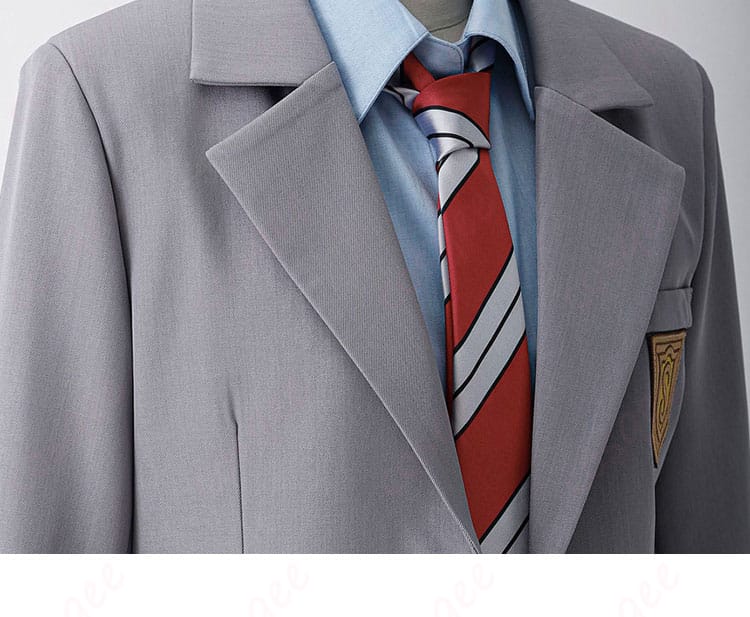 君嘘 制服コスプレ シャツ襟ディテール | 上品ステッチ・快適素材