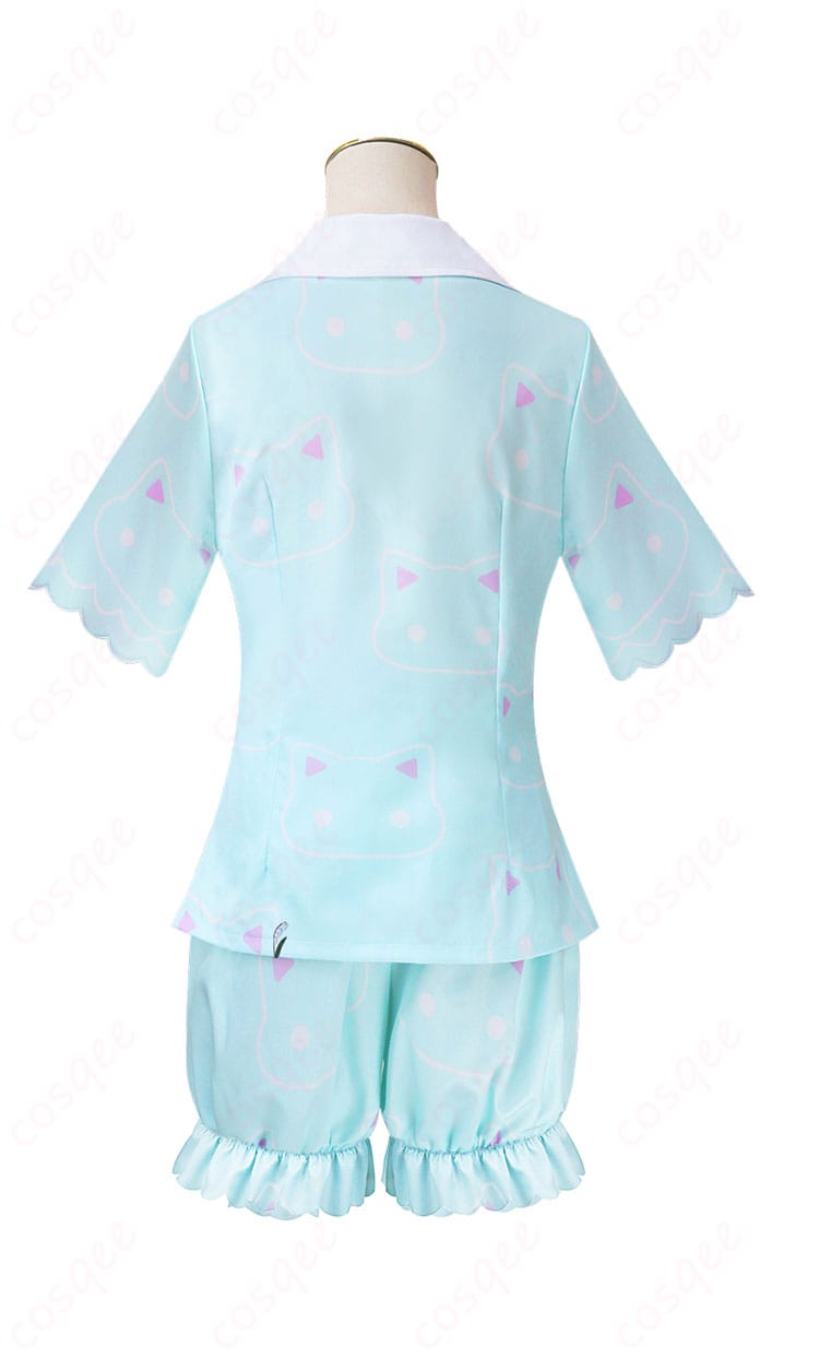 早瀬ユウカパジャマコスプレ衣装背面ビュー|高品質仕立てで撮影映え