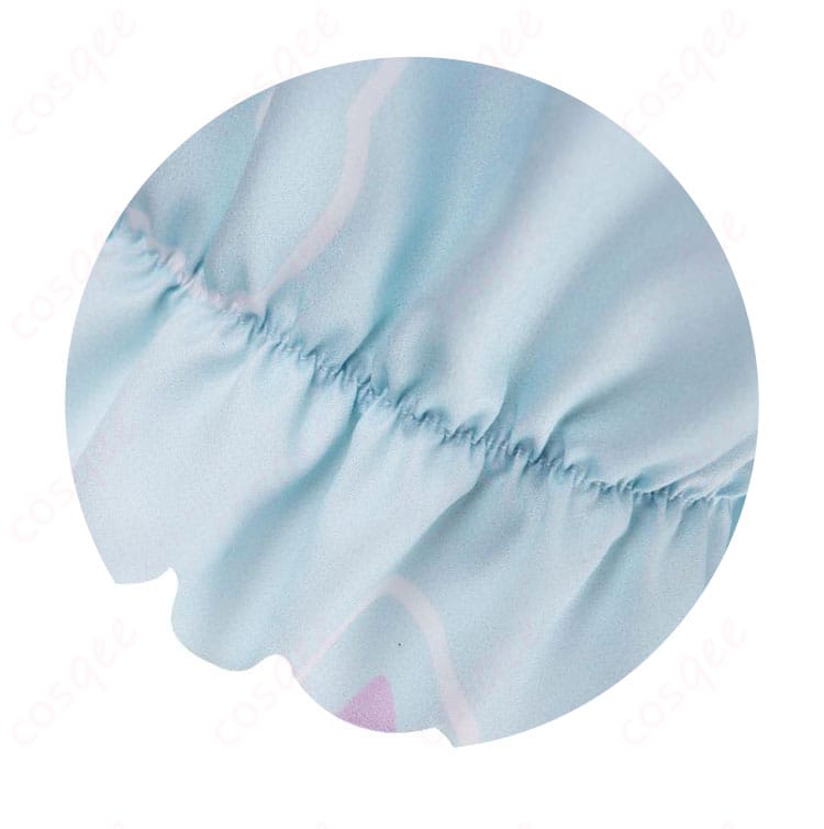 パジャマショートパンツ裾ライン装飾ディテール|ユウカコスプレ衣装細部チェック