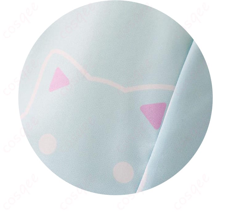 トップス胸元ボタン&刺繍ロゴ装飾ディテール|ブルアーカイブコスプレ衣装品質アピール