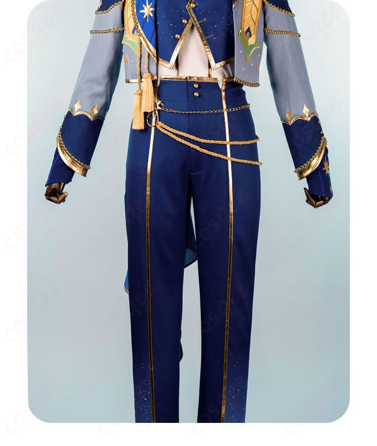 青葉つむぎ コスプレ衣装 ズボン装飾アップ|サイドラインと紐飾りを再現