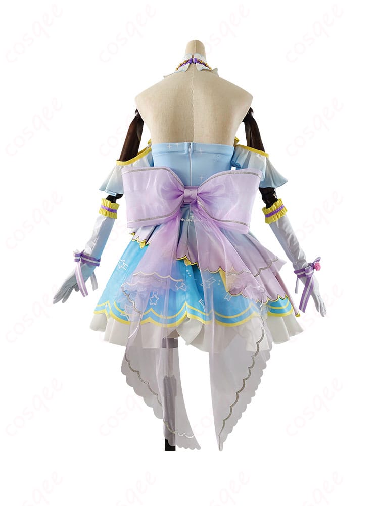 スクフェス 絢瀬絵里 コスプレ衣装 背面ビュー ─ 腰飾りと王冠も360°完璧