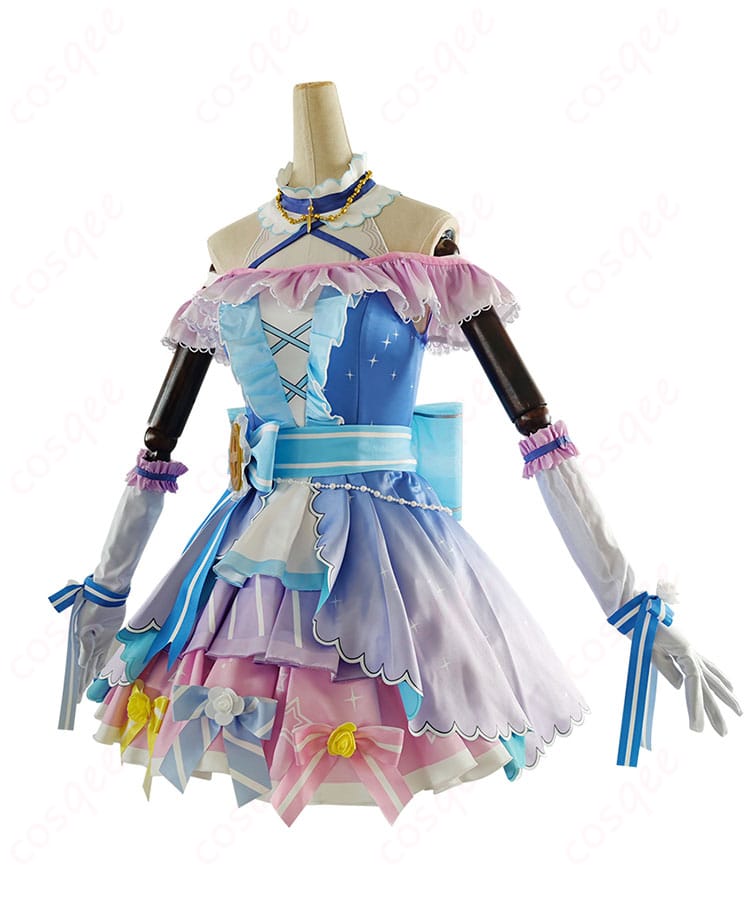 園田海未 コスプレ衣装 サイドビュー|立体感とシルエットを体感